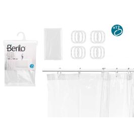 Cortina de Baño Transparente Lisa 180x180 cm - Berilo (12 Unidades) Precio: 38.78999971. SKU: B12BCPCZT7