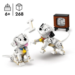 Lego Disney 43271 Lucky y Penny, los cachorros de 101 Dálmatas - Juego para niñas a partir de 6 años