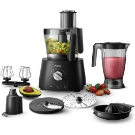 Philips HR7776/90 Robot de Cocina Multifunción 1000W con Amasadora, 3.4L Tazón, 1.5L Licuadora, 12 Velocidades - Negro Precio: 174.49999996. SKU: B179XDSMGX