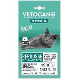 Vetocanis Collar Antiparasitario para Gatos: Repelente de Pulgas, Garrapatas y Mosquitos - Protección para más de 9 meses