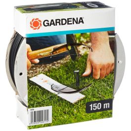 GARDENA Cable Delimitador Perimetral y Cable Guía para Robot Cortacésped - 150 Metros de Longitud para Delimitar Zonas de Corte
