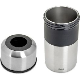 Livoo GS158 Enfriador de Botellas de Acero Inoxidable y Silicona, 11,5 cm de diámetro Livoo GS158 Enfriador de Botellas de Acero Inoxidable y Silicona, 11,5 cm de diámetro