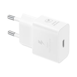 Samsung EP-2510XWEGEU Cargador USB Tipo C de 25W Carga Súper Rápida GaN Blanco