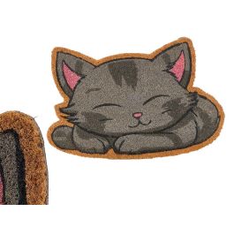 Giftdecor Felpudo Forma Gato de Fibra de Coco y PVC 60x40 cm Gris y Rosa (10 Unidades) Precio: 53.8899999. SKU: B1GS9JZLV9
