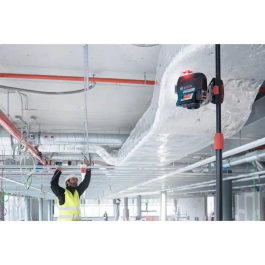 Bosch Professional 0601063R02 Láser de Línea 12V GLL 3-80 C + Batería GBA 2Ah + Cargador + Caja L-BOXX