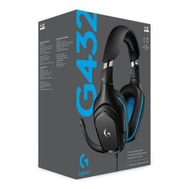 Logitech G432 Auriculares Gaming con Microfono Unidireccional 6 mm, Sonido Envolvente DTS Headphone:X 2.0, 50 mm, USB/Jack 3.5 mm, Compatible PC, Consolas, Referencia 981-000770