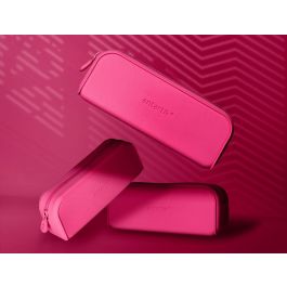 Estuche Portatodo Antartik Prisma Silicona Soft Rectangular 185x50x75 mm Rosa Fucsia