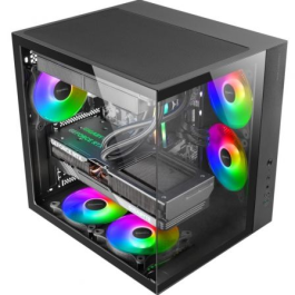 Mars Gaming MCV-ONE Caja Semitorre Gaming ATX con Doble Cristal Templado, Ventilador FRGB y Doble Cámara Mars Gaming MCV-ONE Caja Semitorre Gaming ATX con Doble Cristal Templado, Ventilador FRGB y Doble Cámara