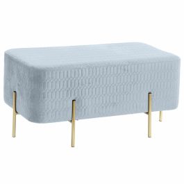 Descalzadora Sixties DKD Home Decor Azul Celeste Dorado 46.5 x 42 x 91 cm Precio: 105.57008. SKU: S3023748