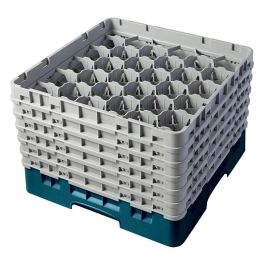 CAMBRO - 30S1114-414 - Cesta de lavado 30 comp. 6 alturas - 7,84 cm Ø máx. - alt. máx. 29,9 cm - 50 x 50 x 34,9 cm - Cerceta Precio: 125.94999989. SKU: B189XYSBE4