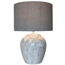 Lampara Sobremesa Moderno DKD Home Decor Blanco Gris 38 x 58 x 38 cm Precio: 73.50000042. SKU: S3020922