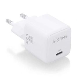 AISENS - CARGADOR GaN 25W, 1xUSB-C PD3.0 QC4.0, BLANCO