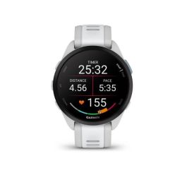 Garmin GAR1709167173226 Reloj GPS Inteligente Forerunner 165, Pantalla 1.2", Blanco con Pulsera Blanca y Gris Claro