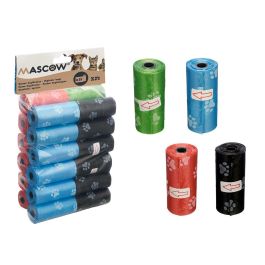 Set 24 Rollos y 15 Bolsas Higiénicas Mascow - 14x24x5 cm, Azul/Negro/Rojo/Verde (12 Unidades) Precio: 61.49999966. SKU: B1DVPATGYX