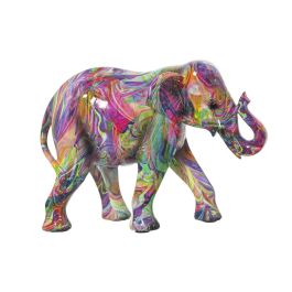 Figura Decorativa Alexandra House Living Multicolor Plástico Elefante Pintura 11 x 18 x 24 cm Precio: 42.50000007. SKU: B1B4E4HEPF