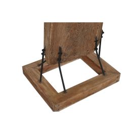 DKD Home Decor Espejo Colección Unique / Antique Natural 45 x 285 x 45 cm Cristal y Teca