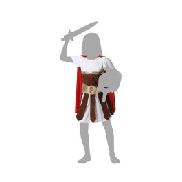 Disfraz Gladiadora Niña Infantil para Carnaval, Temática Romanos, Color Blanco, Talla 3-4 Años, con Vestido, Cinturón y Capa Disfraz Gladiadora Niña Infantil para Carnaval, Temática Romanos, Color Blanco, Talla 3-4 Años, con Vestido, Cinturón y Capa