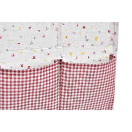 DKD Home Decor Organizador de Almacenamiento Shabby Vichy Algodón Poliéster PVC 69x26x3cm Pack 12 Unidades Colores Surtidos