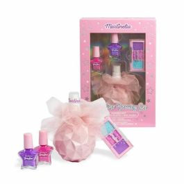 Set de belleza martinelia starshine body mist beauty. incluye esmaltes de uñas paleta de brillo de labios en 3 colores 22x15x7,5 cm