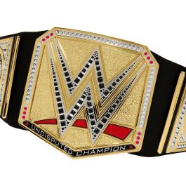 Mattel Hyj35 Título de Campeón WWE Undisputed Universal, Cinturón Infantil de Lucha Libre, Más de 90 cm Ajustable