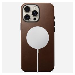 Nomad Funda Leather Case para Apple iPhone 16 Pro Max (6.9") - Cuero Tradicional Marrón - Compatible con MagSafe - NM01389385