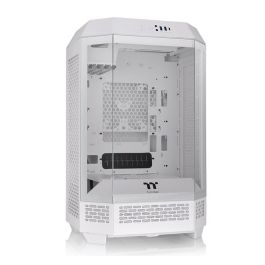 Thermaltake The Tower 300 Micro Torre PC Blanco con 2 Ventiladores de 140mm Preinstalados, Soporte para Discos Duros 2.5 y 3.5 pulgadas