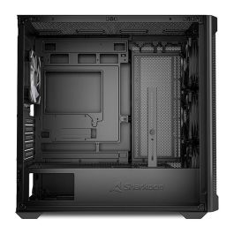 Sharkoon MK4W RGB Micro Torre PC Negro con Iluminación RGB Panel Lateral de Vidrio Templado