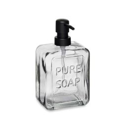 Dispensador de Jabón Negro 570 ml Berilo - Cristal y Plástico, 10x18x6 cm (6 Unidades) Dispensador de Jabón Negro 570 ml Berilo - Cristal y Plástico, 10x18x6 cm (6 Unidades)