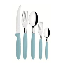 Tramontina Cubertería 30 Piezas Azul Acero Inoxidable Mango Polipropileno Precio: 18.49999976. SKU: B19X77ZDLR