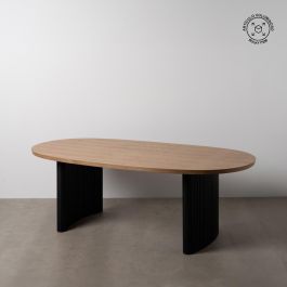 Mesa Comedor Negro-Natural Dm-Madera 220 X 113 X 75 cm Precio: 1030.0004. SKU: B18X9R2JJR
