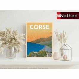 Nathan 87826 Puzzle de 500 piezas de alta calidad - Póster Córcega Louis l'Affiche - Colección Nostalgia - A partir de 10 años