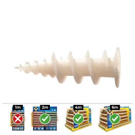 Celo GKD Taco Nylon para Cartón Yeso (Caja 50 Unid.) Ø 3-4.5 x 35mm, Nylon Blanco Precio: 9.89000034. SKU: S7903171