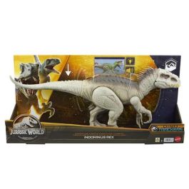 Figura dinosaurio jurassic world rex indominus camúflate y devora 53 cm con sonidos