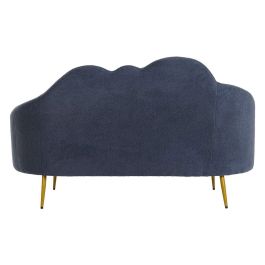 Sofa Scandi DKD Home Decor Azul Dorado 75 x 92 x 155 cm