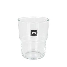 La Mediterranea Set 6 Vasos de Cristal Leza 400 ml – Ø8.7x11 cm para Agua, Zumo o Refrescos (8 Cajas)