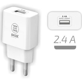 Tech One Tech Cargador 12W USB-A 2.4A Blanco Carga Rápida Smart Recognition Precio: 5.89000049. SKU: B19XRACAP4