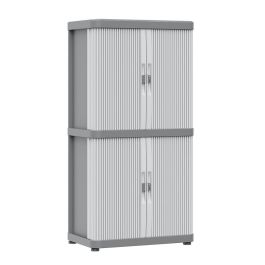 Terry Armario Rolling Space Modular 2 Gris 115 x 59 x 36 cm, Interior/Exterior, 2 Baldas, Puertas Correderas, Cierre Candado, Pies Regulables Precio: 111.4999996. SKU: B1G53W7AXQ