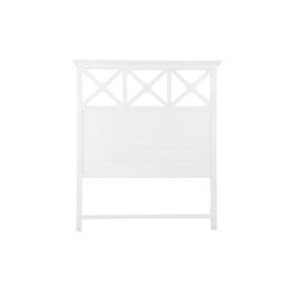 DKD Home Decor Cabecero Cama Romántico Madera Blanco Azul 180 x 120 cm