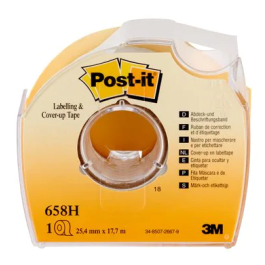 Post-It Cinta Adhesiva 658-Hd Invisible, Rollo 25,4 mm x 17,7 m, 6 Líneas, con Dispensador - No deja Residuos, Ideal para Fotocopias Precio: 7.88999981. SKU: B1EEGQXL3R