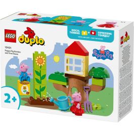 LEGO 10431 Duplo Jardín y Casa del Árbol de Peppa y George Pig – Set de Construcción para Preescolares Actividades al Aire Libre