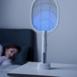 Raqueta Matainsectos Recargable con Luz UV 2 en 1 Elecfly InnovaGoods