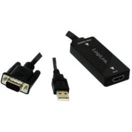 LogiLink CV0060 Convertidor VGA con Audio a HDMI compatible con 1080p y 720p, Negro Precio: 46.49999992. SKU: B16GEXLXLY