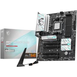MSI 911-7E57-002 Placa Base B840 Gaming Plus WiFi para AMD AM5, 4x DDR5, USB Type-C, Wi-Fi 7, ATX