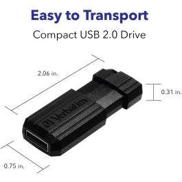 Verbatim Pendrive Store'N'Go Pinstripe 128 GB USB 2.0 Negro