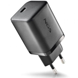 NGS BUD65W-C Cargador de Pared GaN 65W con USB-C y Cable Tipo-C a Tipo-C de 1.5m para Smartphones y Portátiles