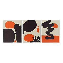 Cuadro Moderno DKD Home Decor Naranja Negro 1.8 x 50 x 40 cm (3 Unidades) Precio: 7.4052. SKU: B1HZG76FJ9