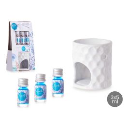 Set Quemador Aceite Esencial Oceano 3x5 ml - Acorde, Cerámica Blanca, 11x19.8x6.5 cm (12 Unidades) Set Quemador Aceite Esencial Oceano 3x5 ml - Acorde, Cerámica Blanca, 11x19.8x6.5 cm (12 Unidades)