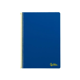 Liderpapel Cuaderno Espiral A4 Smart Tapa Blanda 80 Hojas 75gr Pauta 3,5mm con Margen Color Azul Oscuro