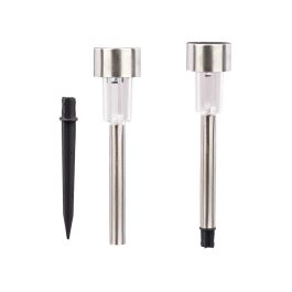 IBERGARDEN Baliza Solar Plástico y Acero Inoxidable 4.5x22x4.5 cm (Set de 36)