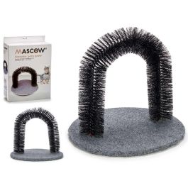 Rascador para gatos redondo gris Mascow 10x41x29.5 cm, madera y metal (8 Unidades) Precio: 96.49999986. SKU: B1BFTF3MNW